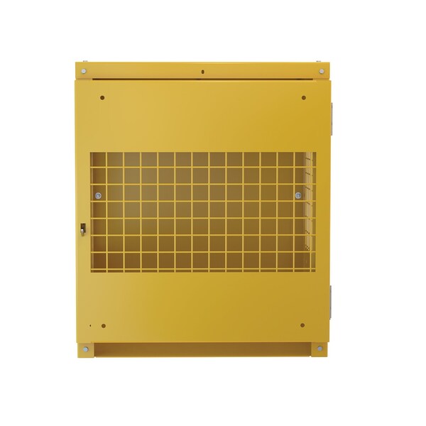 Vestil Yellow Cylinder Storage Vertical 4 Cylinder Capacity Knock Down CYL-V-4-KD - main